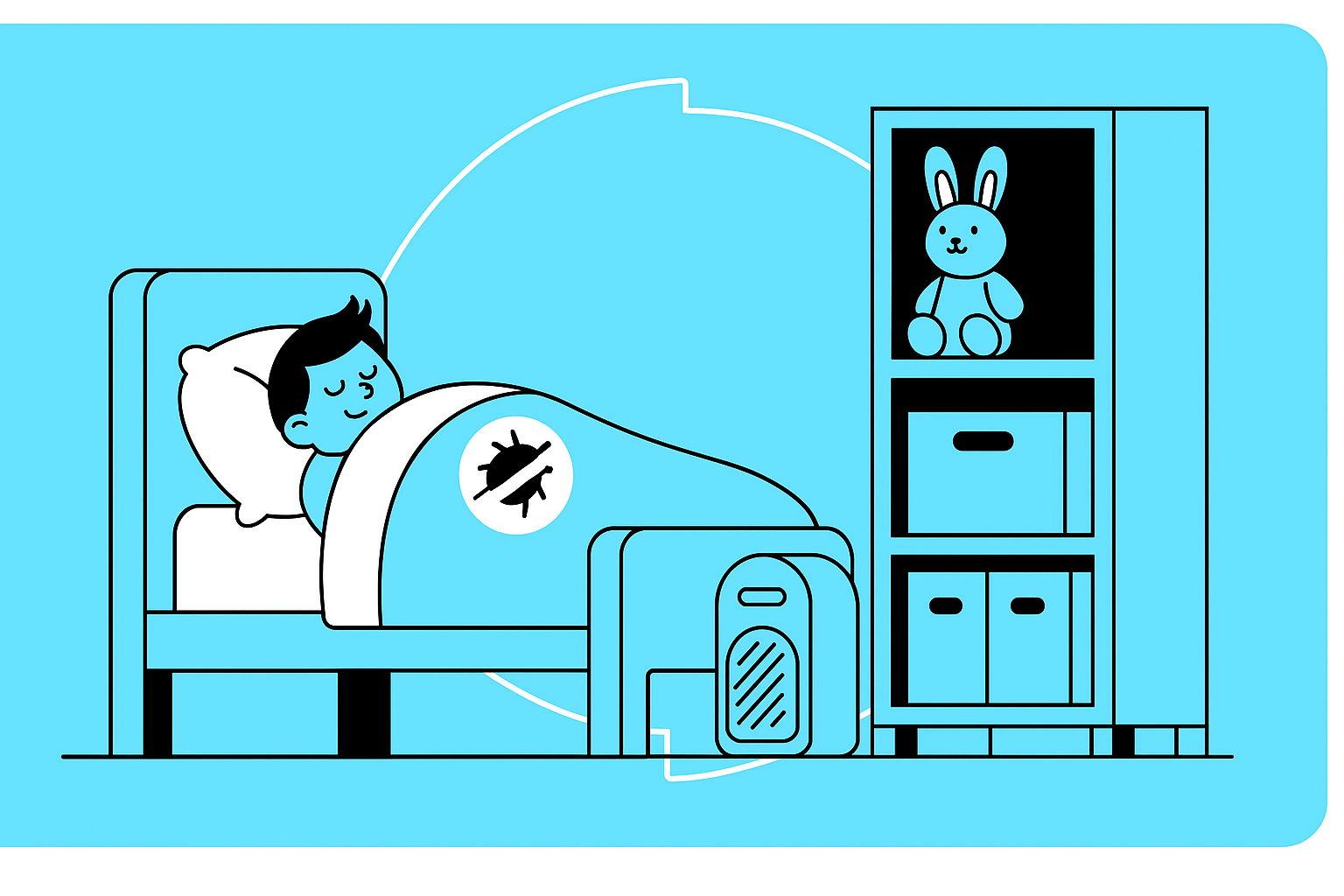 Hausstauballergie: Wie richte ich das Kinderzimmer ein?