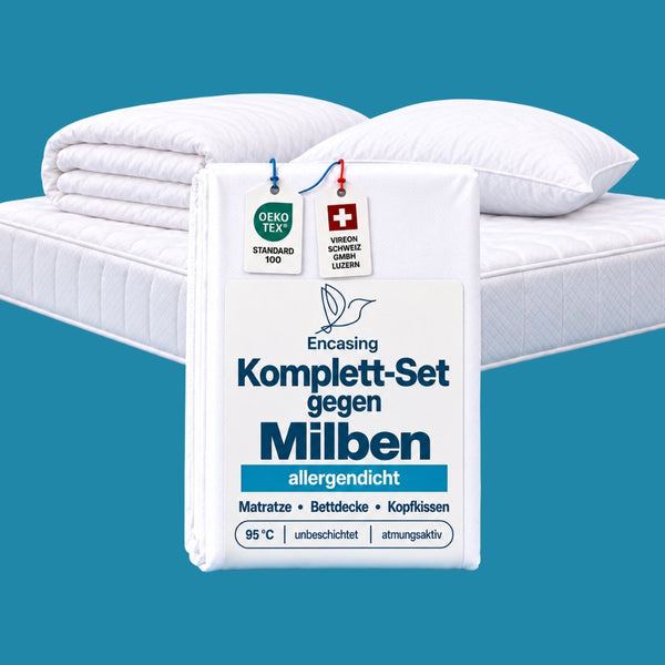 Soft Encasing Komplett-Set gegen Milben: Matratze, Bettdecke und Kopfkissen