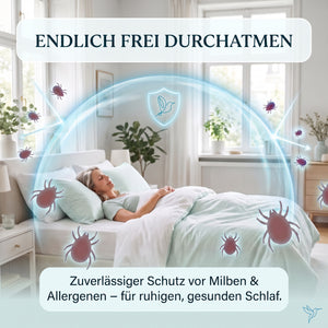 Encasing für Kopfkissen 2er Set – Milbenschutz für Allergiker | Bedding Bird Soft