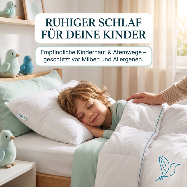 Encasing für Kopfkissen 2er Set – Milbenschutz für Allergiker | Bedding Bird Soft